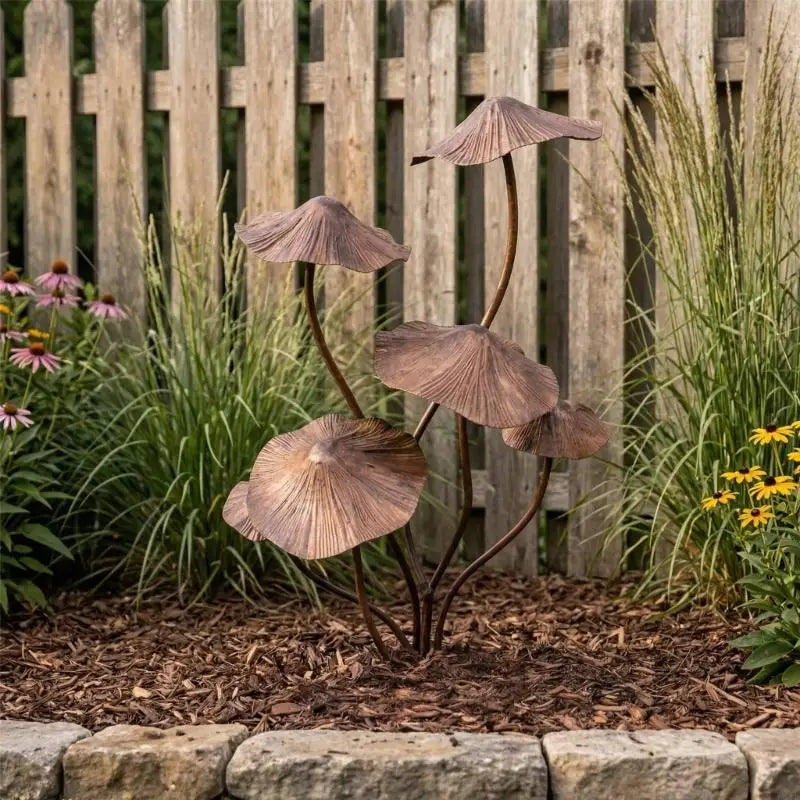 Woodland Mushroom Garden Sculpture