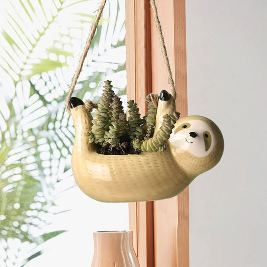 Hanging Sloth Planter