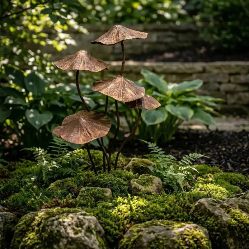 Woodland Mushroom Garden Sculpture