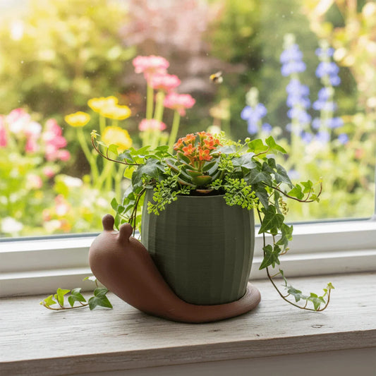 Mosstrail Snail Planter