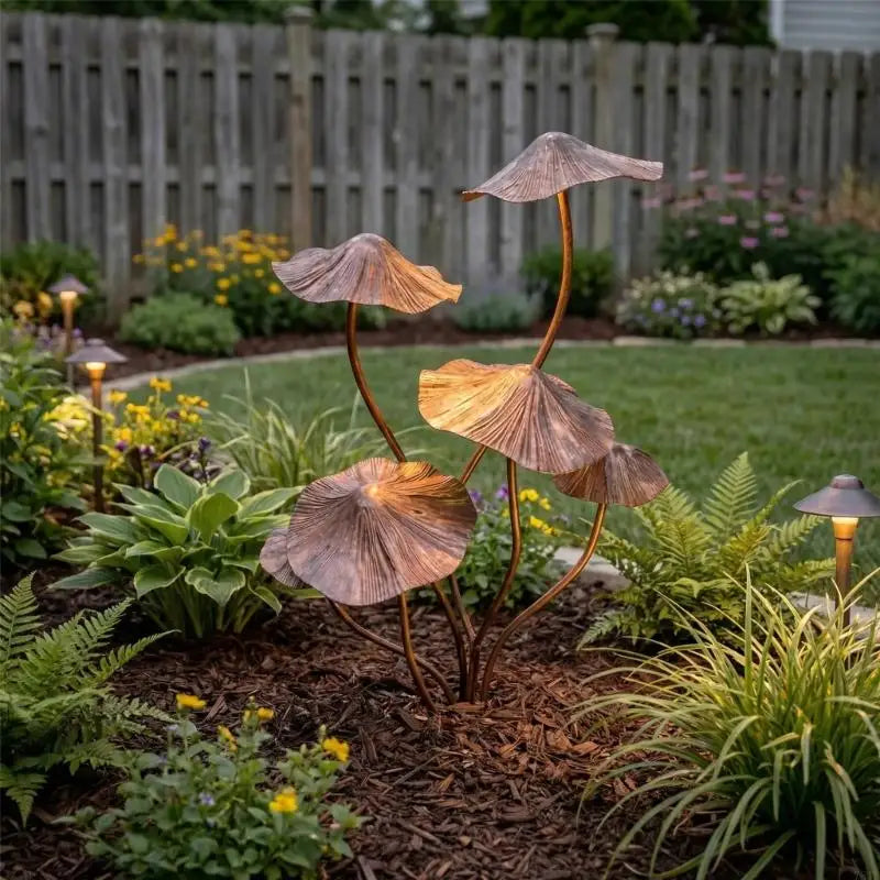 Woodland Mushroom Garden Sculpture