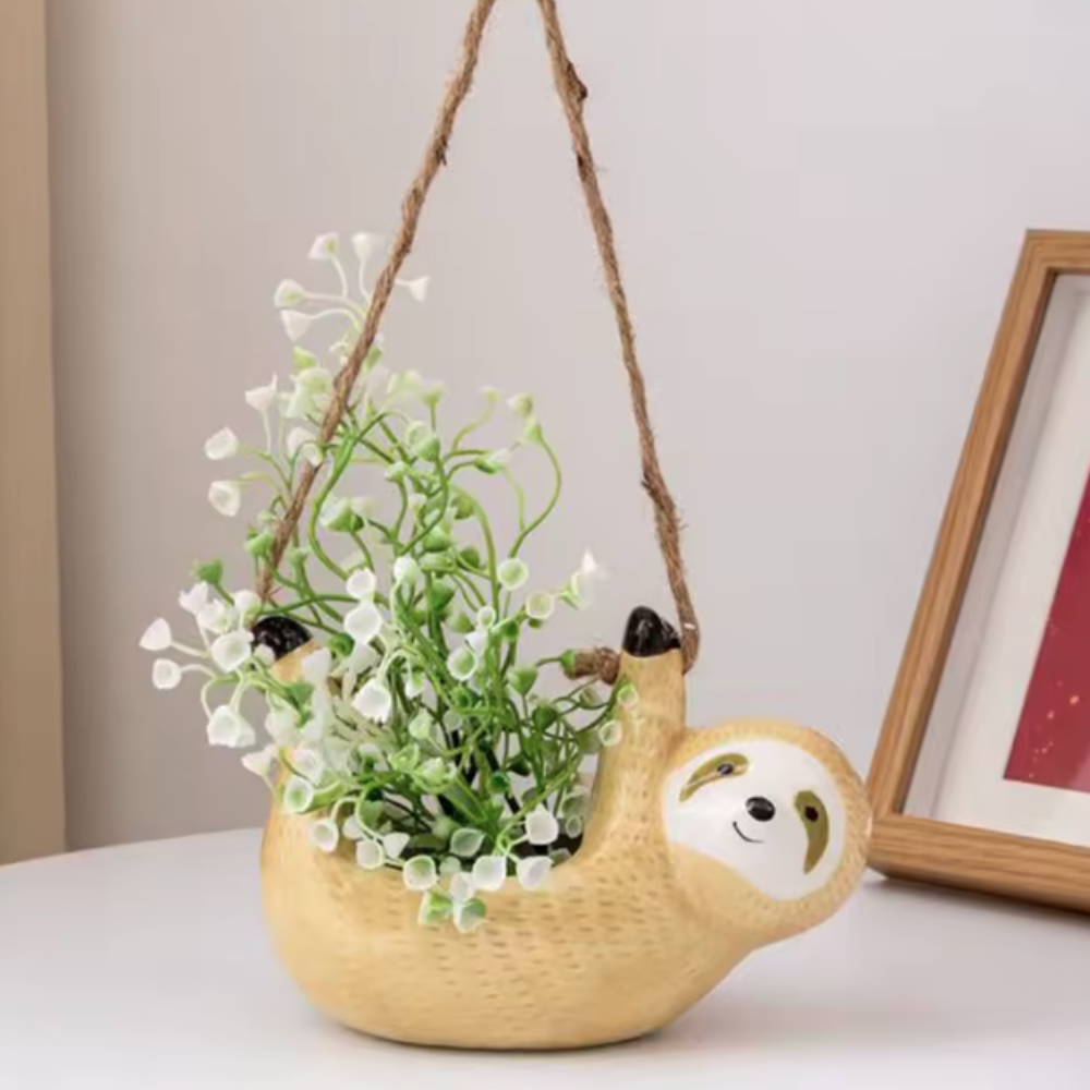 Hanging Sloth Planter