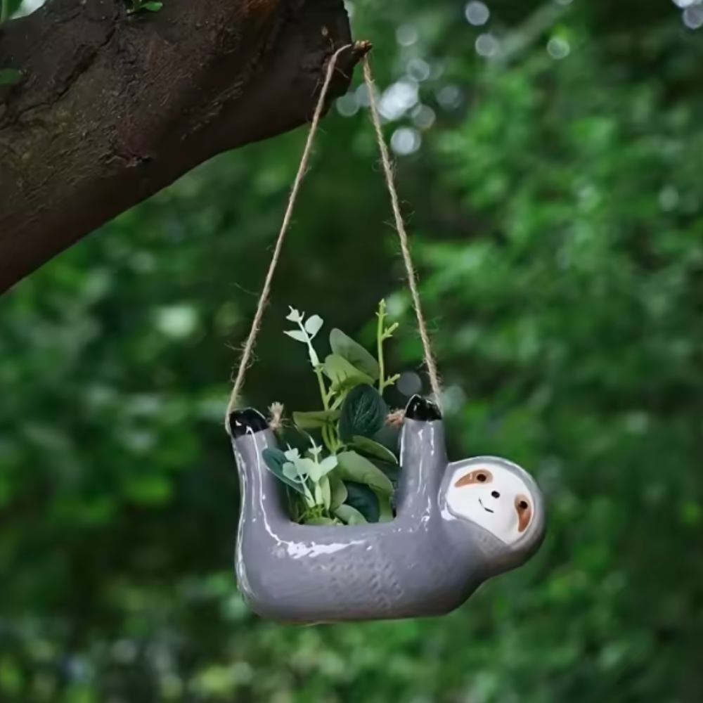 Hanging Sloth Planter